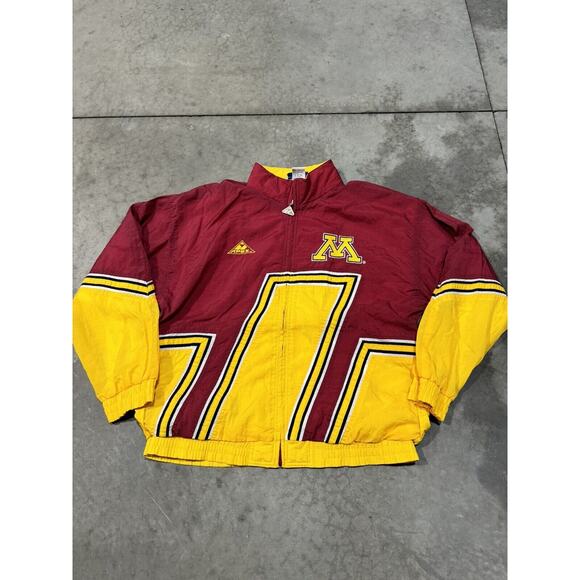 Vintage 1980s Minnesota Golden Gophers Rare Apex Track Suit Football Frat Mens M